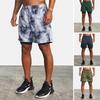 Muscle Fitness Herr Sommar Atletisk Casual Basket Enfärgad Kamouflage Dubbellager Shorts För Män