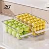 Fresh Keeping Produce Keepers Refrigerator Storage Box with Handle, Clear PET Pull Out Drawer Home Kitchen Accessories Organizer, Stackable