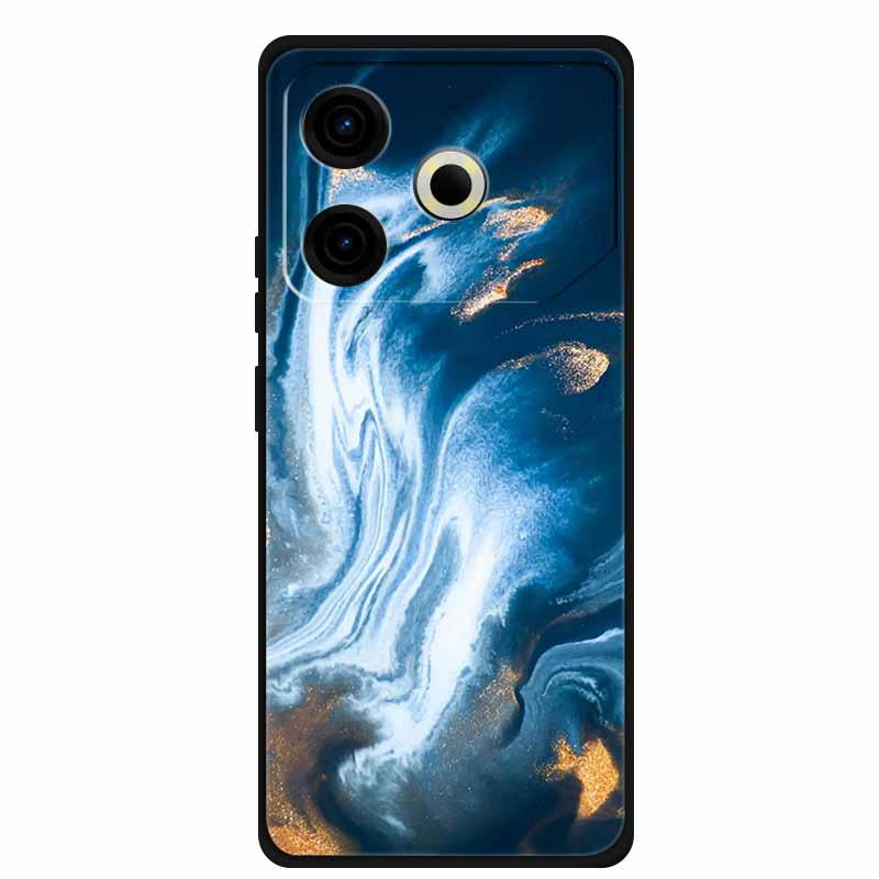 Phone Case For Tecno Pova6 Neo TPU Back Coque for Pova 6 Neo Marble Colour Soft Cover Protective Funda Luxury Silicone Shell