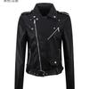 New Motorcycle Leather Jacket Spring and Autumn Regular Korean Style Fashionable Women's Slim Women's Leather