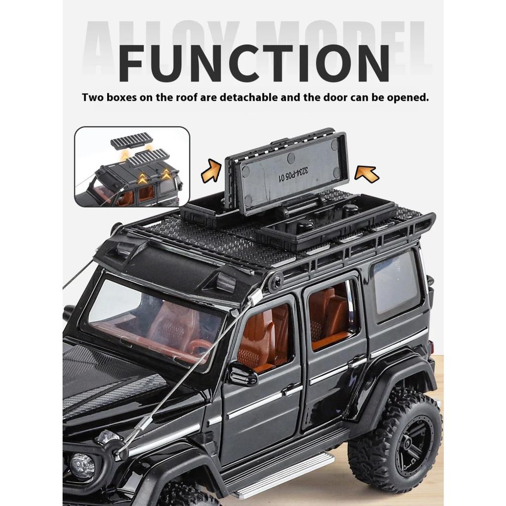 1/32 Mercedes Benz G550 Modified 4x4 Off Road SUV Alloy Metal Diecast Model Car Children's Toy Car Birthday Gifts for Boyfriend