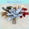 Flocking Cloth Leaves Wedding Bouquet Photography Styling Props Decor Home