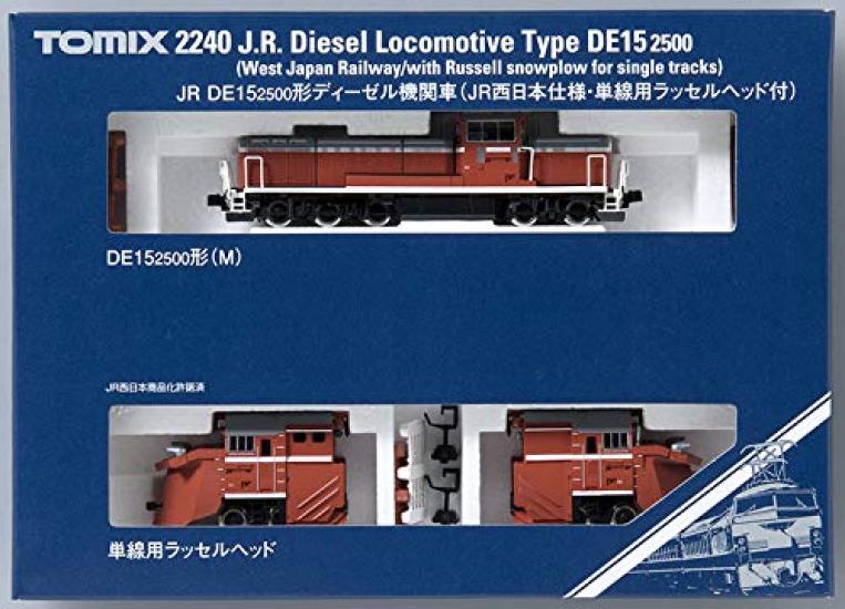TOMIX N Gauge DE15 2500 JR West Japan Specification With Russell Head for Single Track 2240 Railway Model Diesel Locomotive /