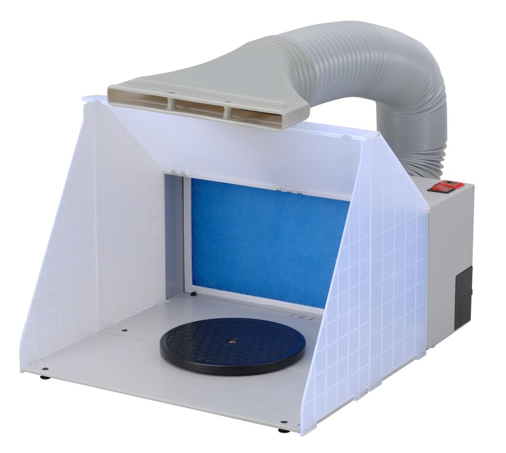 Takagi EARTH MAN Spray Booth Set with Fan Motor Ventilation Keeps Paint and Odors Foldable for Airbrush Plastic and & Duct, Outside, Painting, Models,