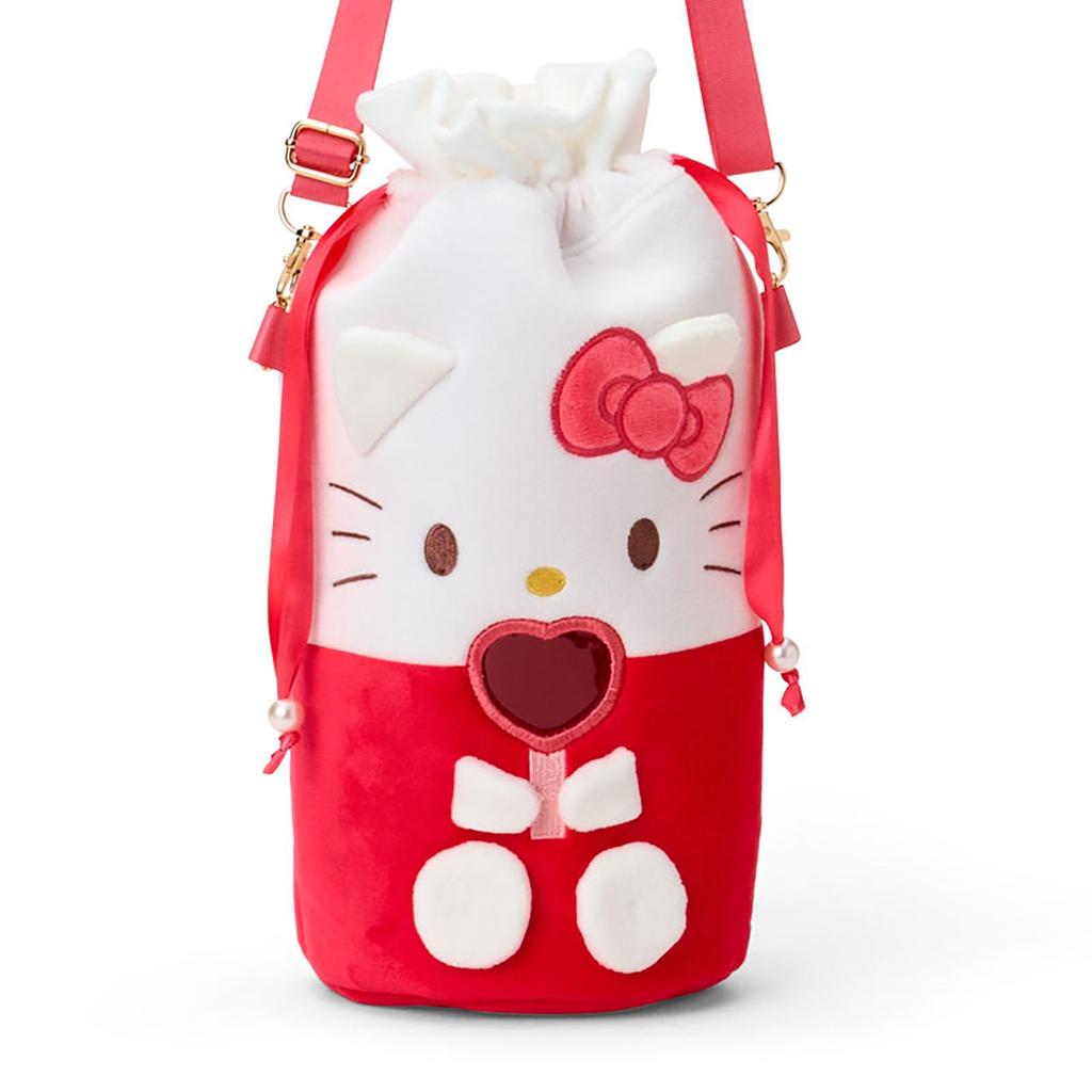 Sanrio Penlight Shoulder Pouch Hello Kitty Steel 613193 (Enjoy Idol) Polyester, PVC, Nylon,
