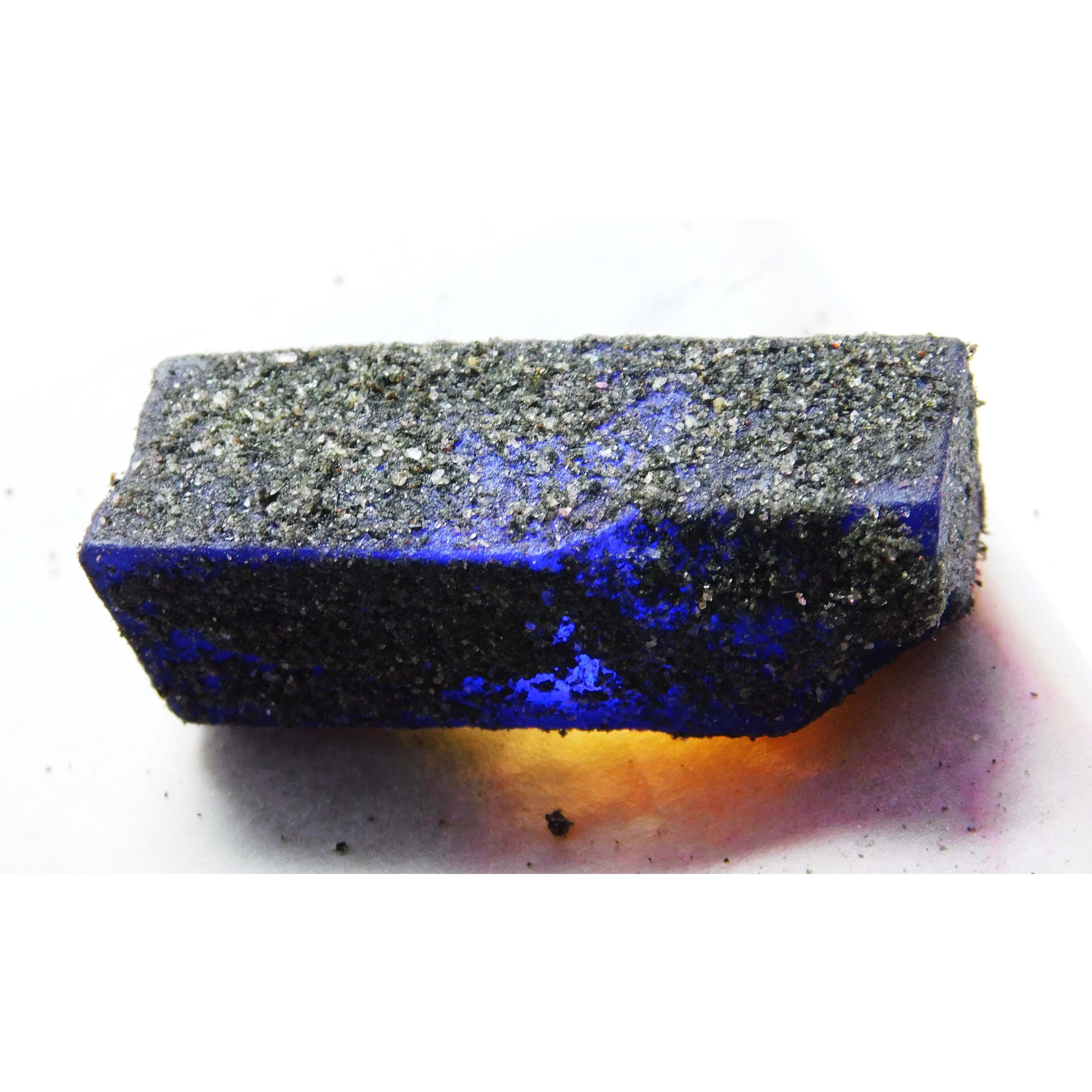 

114 Карат Натуральний Синій Сапфір Необроблений Сертифікований Неогранований Розсипний Дорогоцінний Камінь A-2083 42.6 mm синій