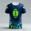 Family-friendly American Football Jerseys / American Football T-shirts / Breathable Sports T-shirts for Youth and Children for Football Training