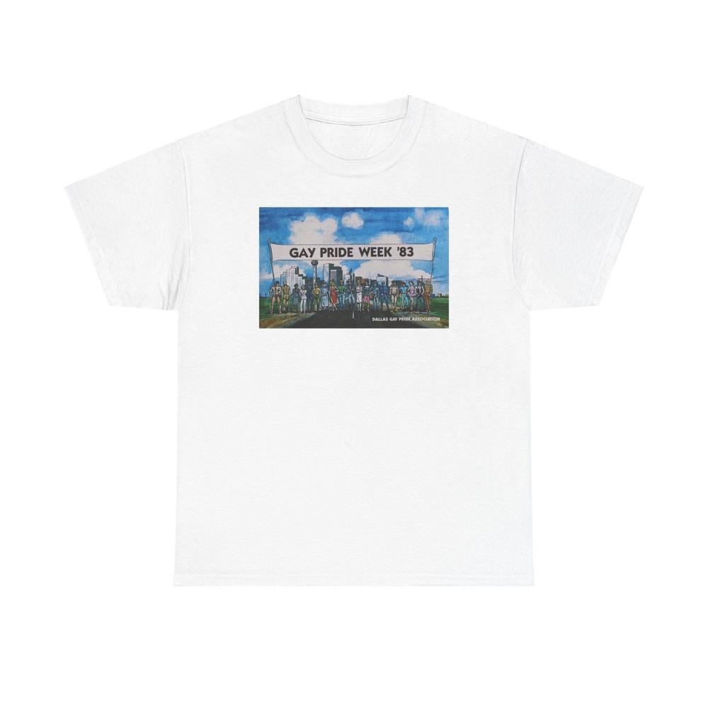 Vintage Dallas Gay Pride Association Gay Pride Week 1983 Unisex Heavy Cotton Tshirt Tops Tee