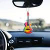 Creative Personalized Mini Christmas Guitar Acrylic Car Hanging Ornament For Decor