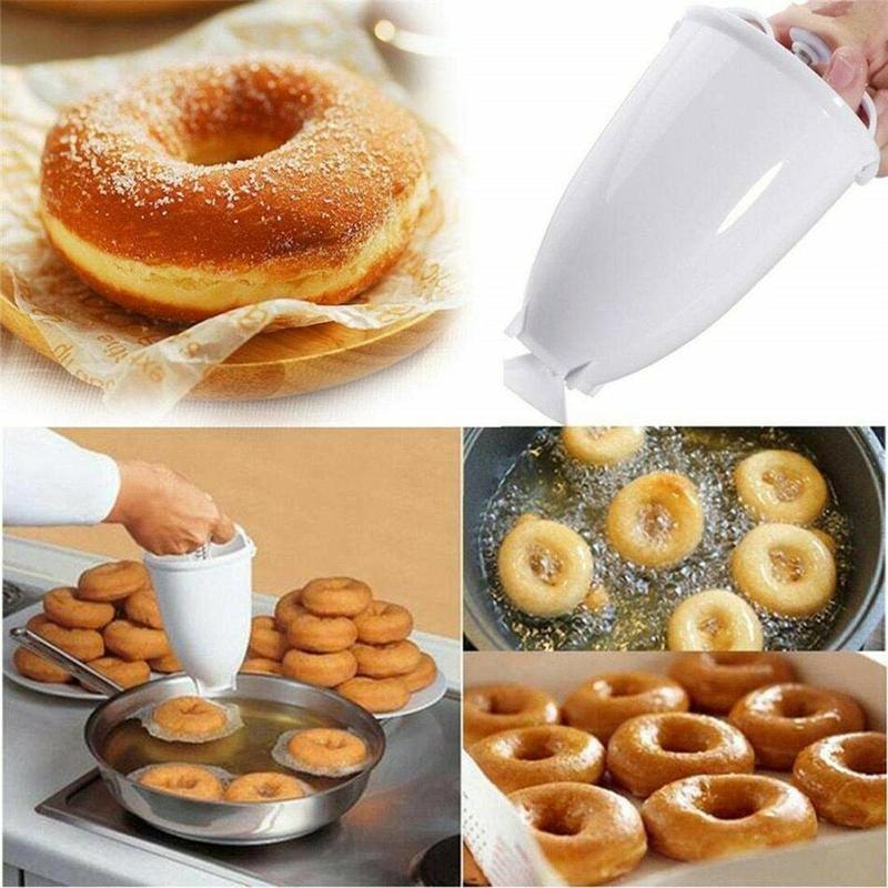 Donut Maker Manual Waffle Dispenser Doughnut Machine Mould Diy Arabic Kitchen Cooking Baking Tool Kitchen Ware