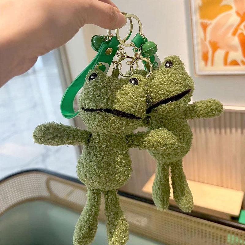 Cartoon Plush Frog Keychain Backpack Doll - Small Pendant Birthday Gift