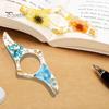 1Pc/2Pcs Book Page Holder Dried Flower Resin Thumb Ring Page Holder Flower Bookmark Reading Accessories for Book Lovers Readers