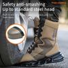 Indestructible Work Boots Men Steel Toe Shoes  High-Top Boots Anti Puncture Non Slip Work Shoes Wear-resisting Safety Shoes