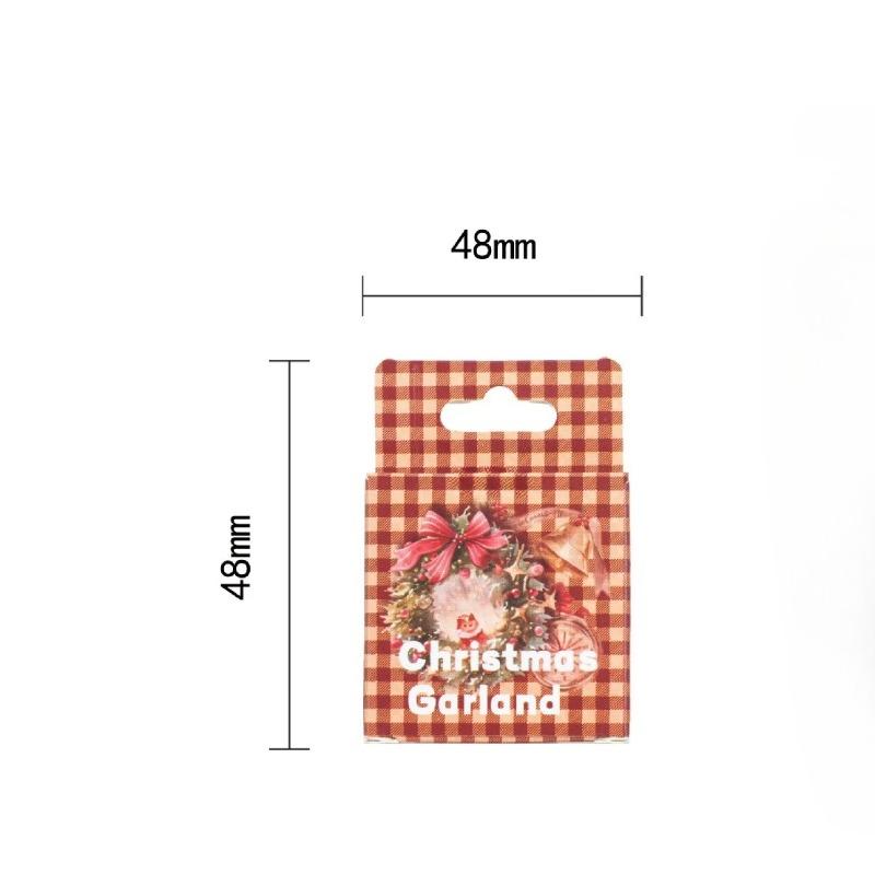 45Pcs/box Merry Christmas Series Decorative Box Stickers Scrapbooking Stick Label Diary Stationery Album Blessing Sticker