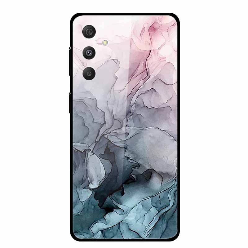 For Samsung Galaxy M54 M34 M14 Case Luxury Tempered Glass Back Cover Hard Case Samsung Galaxy M 54 Capa Fundas Coque Colorful