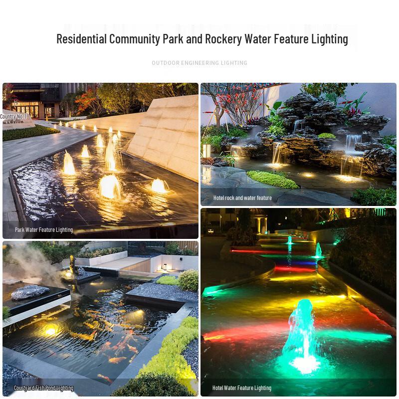 RGB LED Underwater Pool Spotlight