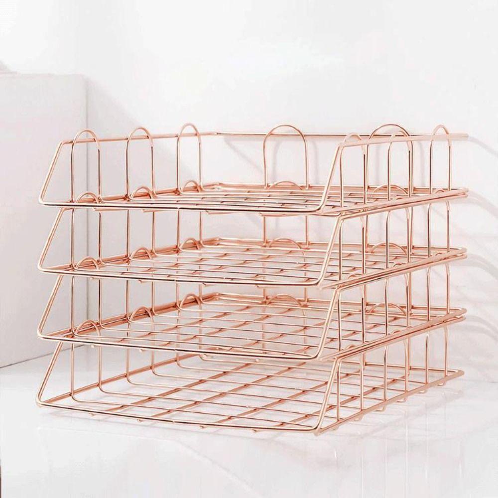 Pen Holder Stackable File Folder Paper File Document Organizer School Office Supplies