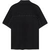 Versace Solid Color Logo Print Polo Shirt With Pointed Collar Men tops Black E78GAG6-23EJ000-3E899