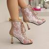 Mode Sommer Elegant Outdoor Damen Designer Trend Schnürschuhe Damen Verschleißfest Bequem Modisch Stiefel Schuhe für Damen