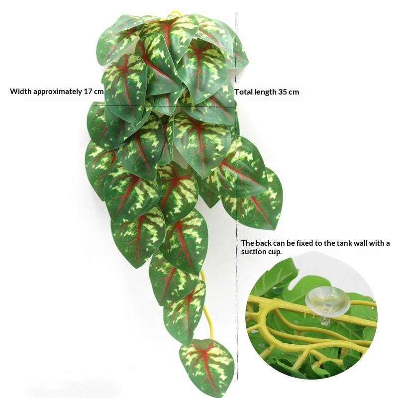 Simulation Fish Tank Landscaping Colorful Rattan Cane Reptile Pet Feeding Box Decoration Fish Tank Aquarium Landscape Decoration