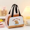 Cartoon Cute Fresh Cooler Lunch Bag For Children Aluminum Thermal Oxford Lunch Box Waterproof Nylon Portable Zipper Food Hangbag