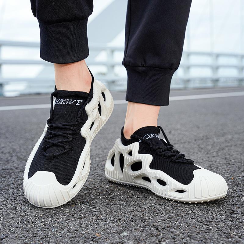 Men's Large-sized New Sports and Casual Couple Shoes Men's Outdoor Anti-slip Running Shoe Soft Soled and Soft Faced Casual Shoes