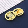 Buttons Gold Versatile Women'S Clothes Decorative Metal Button Accessories Round Suit Coat Sweater Buttons Daquan Men
