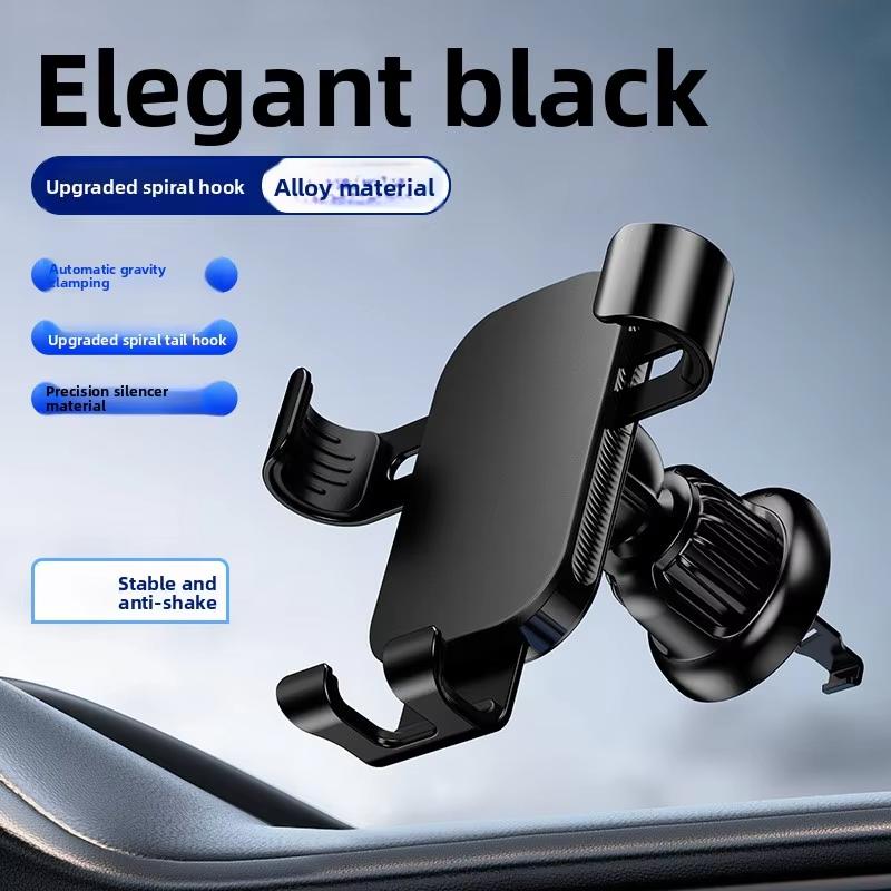New Car Phone Holder Air Vent Clip Handlebar Car Three Claw Gravity Bracket Mount Rotating Adjustable For Most Of Mobile Phone