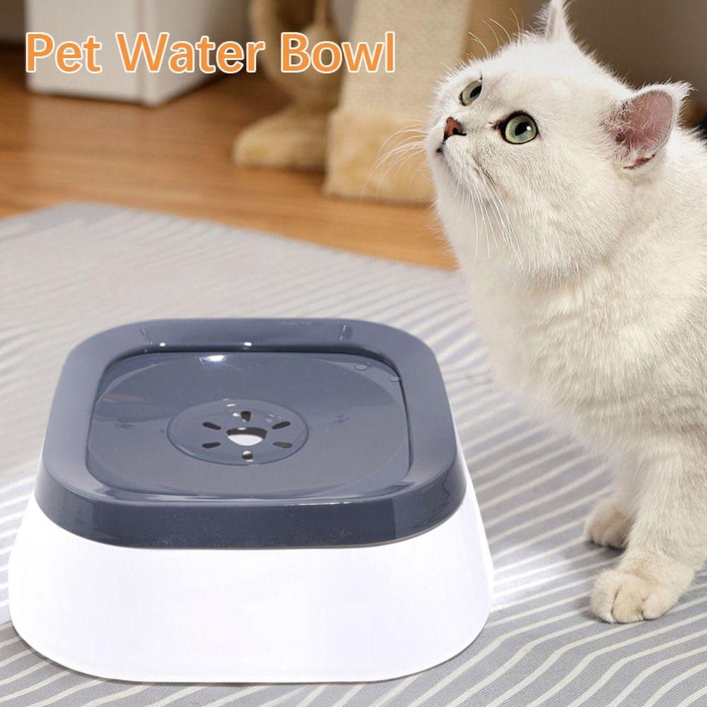 Kunststoff Haustier Wasser Fütterung Schüsseln 1L Hund Wasser Trinken Schüssel Hunde Anti-splash Wasser Schüssel Outdoor