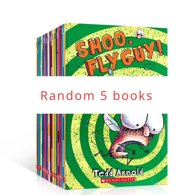 15 книг / Набор Английские книги Usborne для детей Детские книжки с картинками Малыш Известные истории Серия Муха Веселая книга для чтения Random 5 book