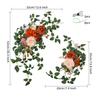 Wedding decor (pack of 2) Welcome Sign Flower Backdrop Garland For Ceremony Reception Wall Easel Outdoor Board Head Table Decor