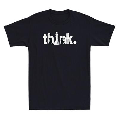 Chess Think Vintage Chess Master Club Chess Player Unisexs Short Sleeve TShirt