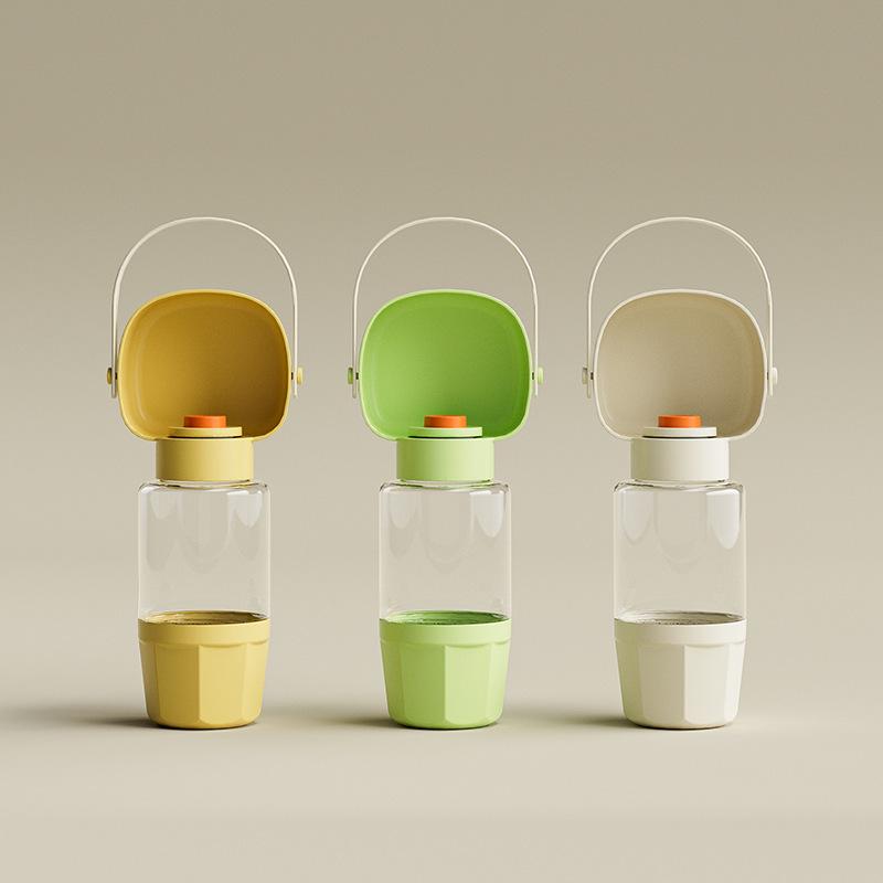 Portable Dog Water and Food Travel Cup and Bowl for Walking