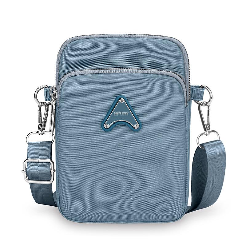 Line vertical three-layer shoulder bag women's solid color casual versatile mini messenger bag temperament solid color lipstick change bag