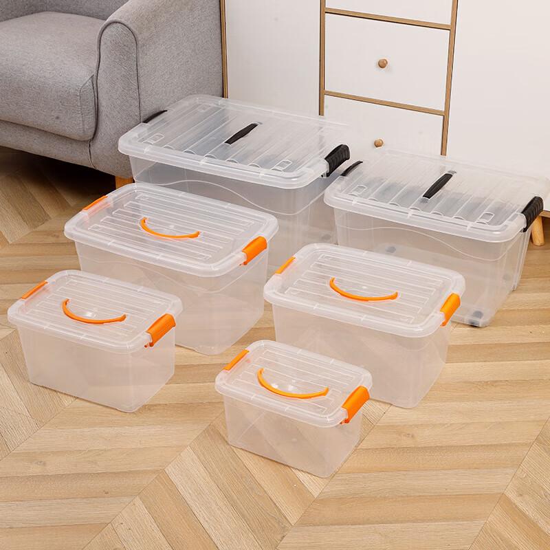 Clear Plastic Storage Bin with Lid