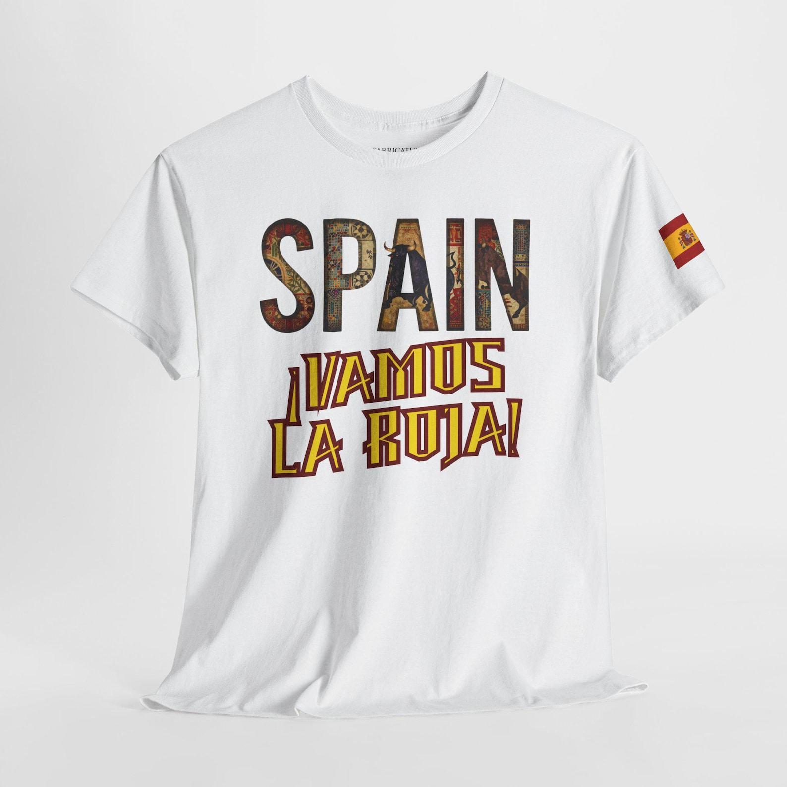 Spain Football Fan Tee | ¡Vamos La Roja! Graphic T-Shirt | Soccer Tournament Merch L