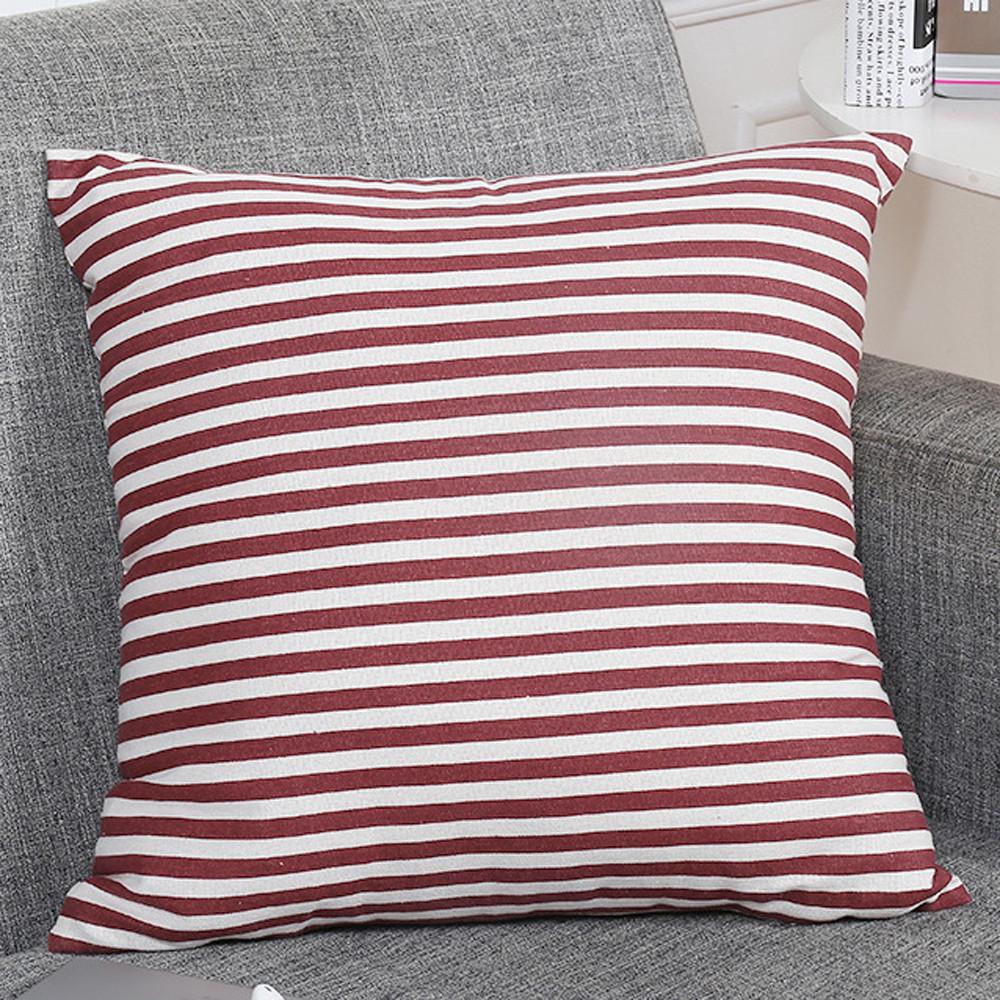 Fahion Stripe Throw Pillow Cases Cafe Sofa Cushion Cover Home Decor