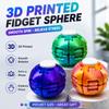 Smooth Spin Fidget Ball Magnetic Design 3D Printed Multi-Color Stress Relief For Adults Children Office Desk Toy
