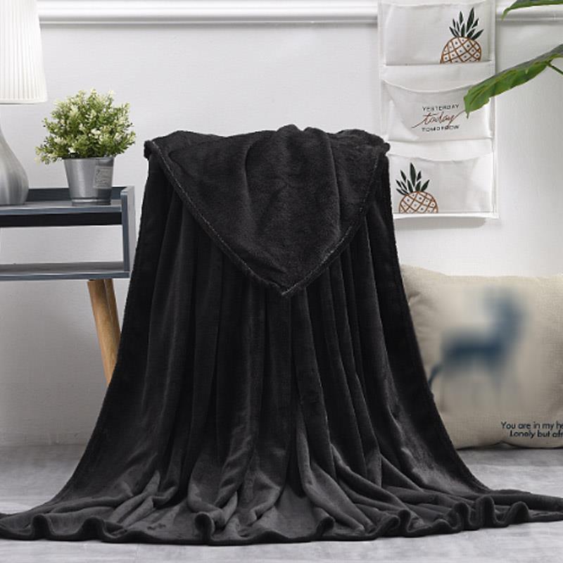 Solid Color Farai Wool Blanket Coral Wool Pet Blanket Cross Border Flannel Blanket Gift Coral Wool