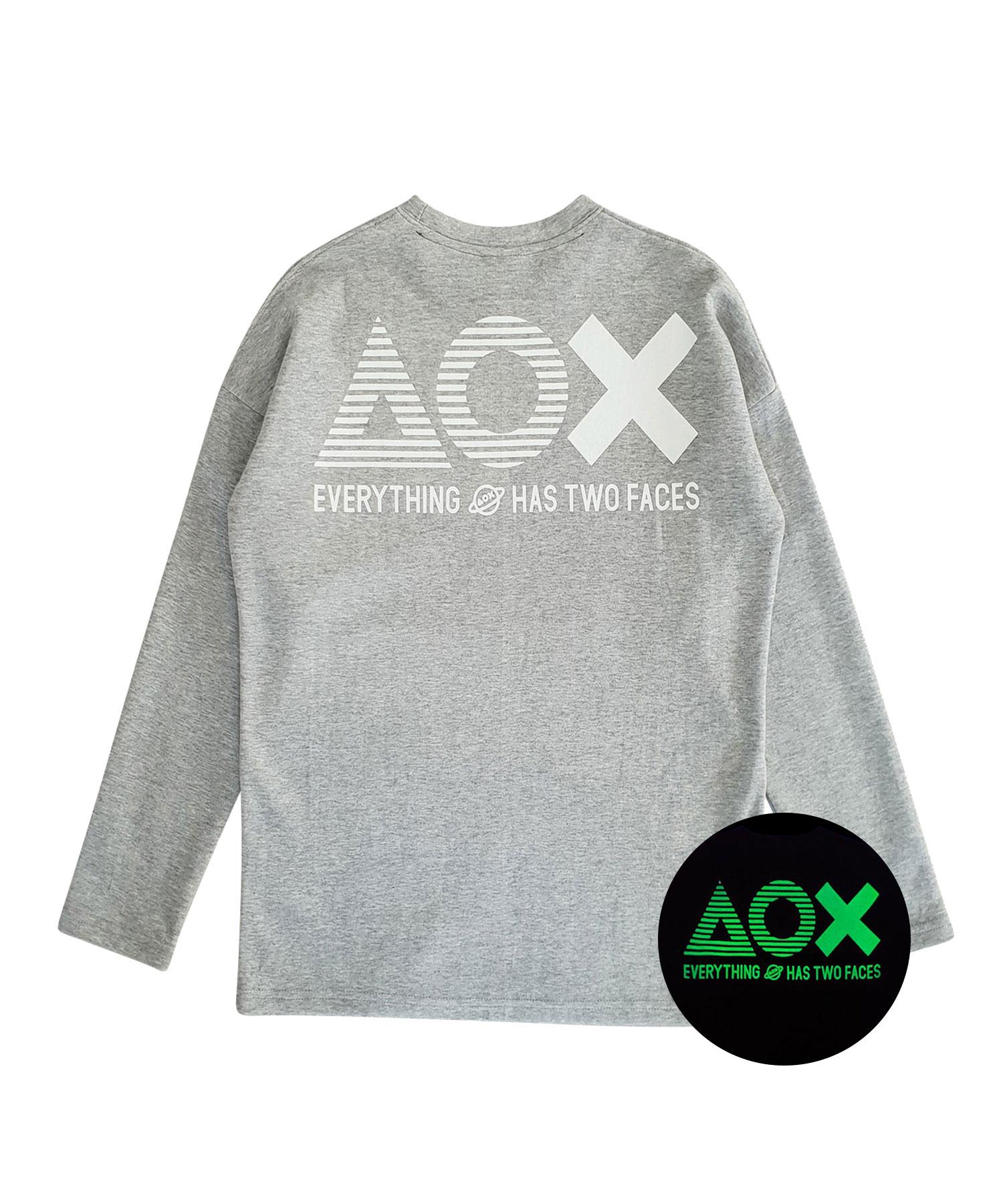 Aox Big Logo T-Shirt (Gray) Gray/L