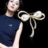 French Pearl Anti-Exposure Blazer Insert Accessory Single Pin Brooch Mourning Brooch