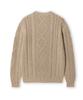 Edeunbeoleokeulleob Aran Crew-Neck Sweater (Beige)