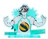 Oikawa Toru Acrylic Stand, Famous Scene Diorama Figure, Aoba Johsai 2022 Birthday Limited Edition Official Merchandise