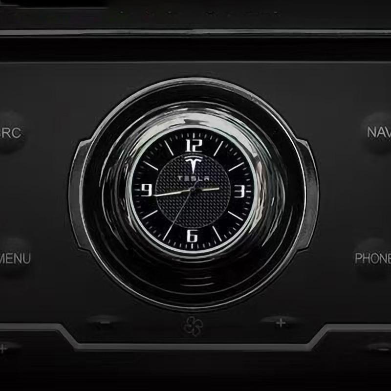Für Tesla Model 3 Model S Model X Model Y Roadster SpaceX Autoaufkleber Auto Autoteile Auto Uhr Lüftungsschlitz Armaturenbrett Dekorativ