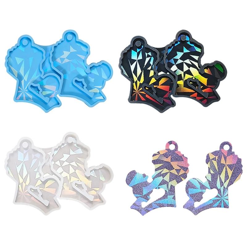 Flexible Silicone Molds for Handmade Craft Hangings Ornament Pendant Making Mold Craft Tool Handmade Head Sculpture Mold