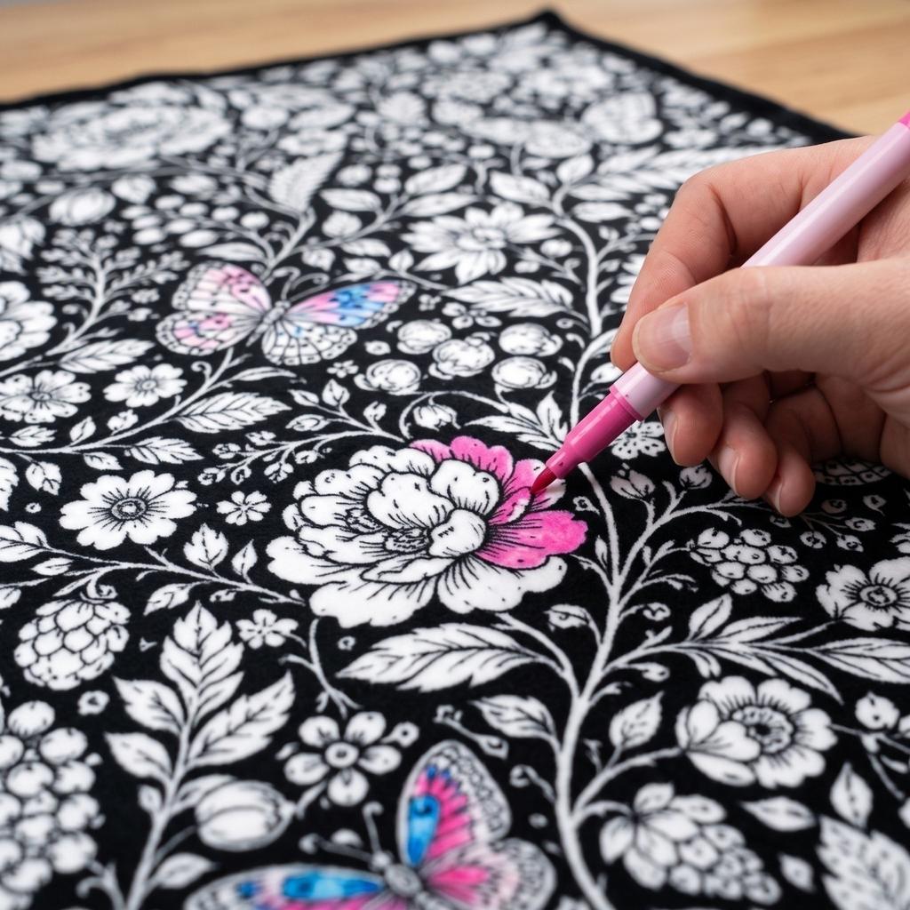 Großes Ausmalbild mit Buntstiften - 127 cm für Zeichen- und Malaktivitäten für Kinder