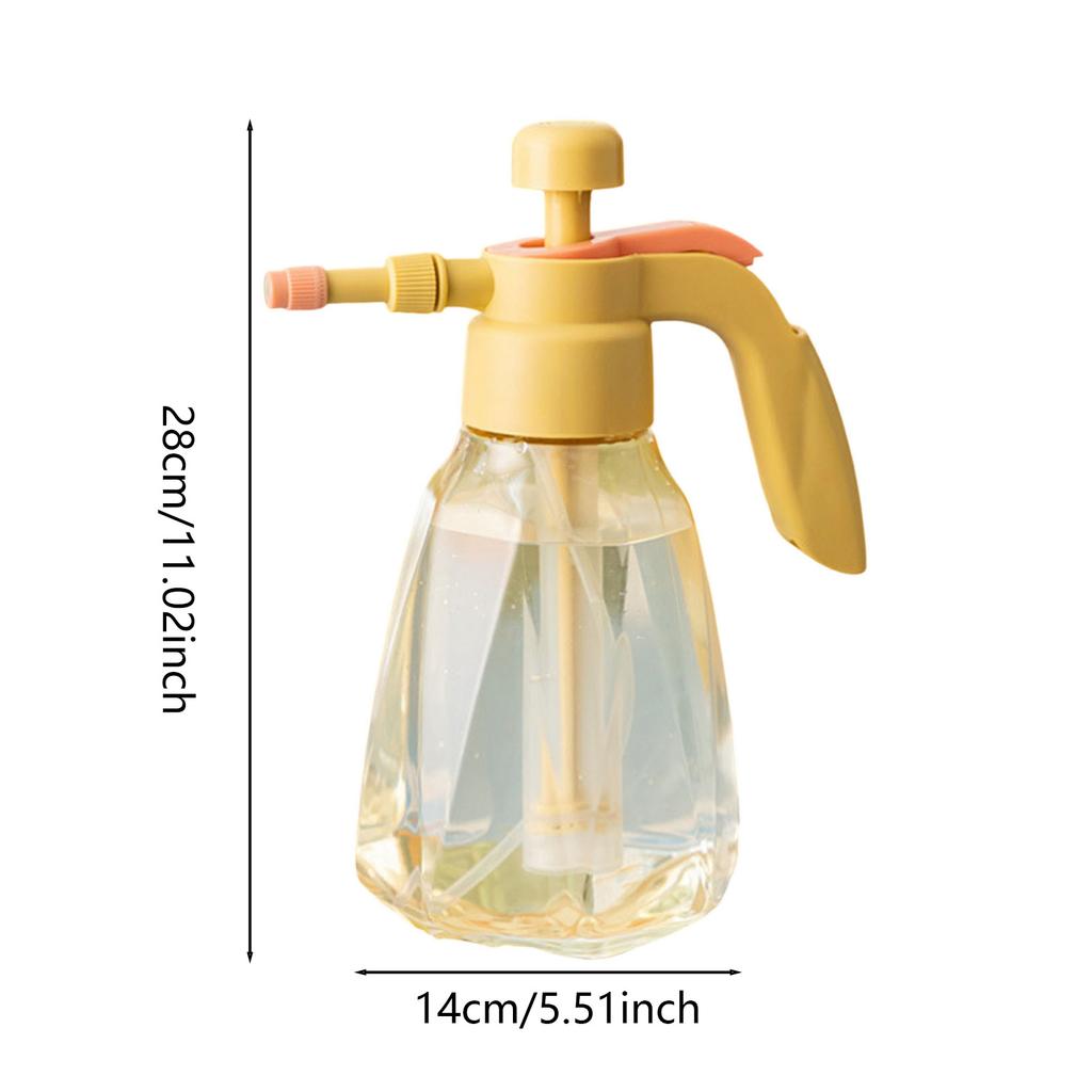 1.5L Transparent Pressure Spray Bottle for Plants Adjustable Nozzle PP Material Indoor Garden Watering Sprayer Portable