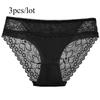 Summer Fashionable Sexy Patchwork Lace Underwear 3pcs/lot Women's Ice Silk Comfortable Breathable Triangle Pants Romantic Women's Triangle Pants