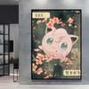 Print on Canvas  Gengar Classic Anime Posters Cartoon Character Picture HD Printing Retro Style Home Living Room Decor
