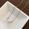 2025 Women's Titanium Steel Necklace: Light Luxury, Clavicle Chain, Non-Fading High-End Accessory